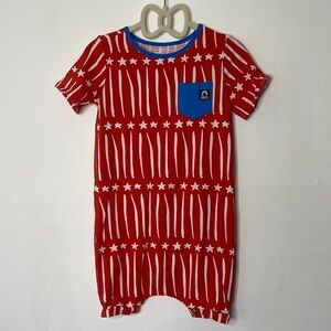 Rags to Raches Snapless Romper Stars and Stripes​